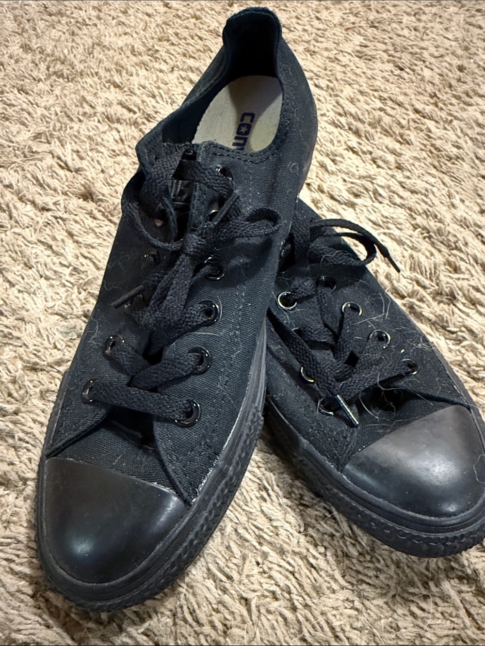 Converse Black Low-Top Canvas Sneakers